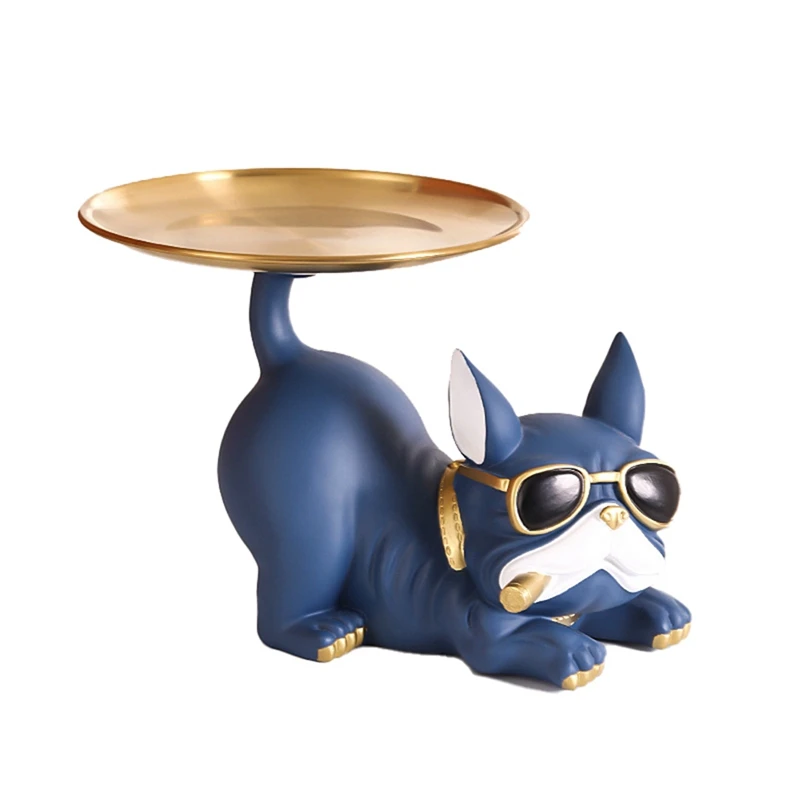 Creative Bulldog Dog Statue Storage Ornament Entrance Door Key Storage Tray Personalized Home Decoration
Creative Bulldog Dog Statue Storage Ornament Entrance Door Key Storage Tray Personalized Home Decoration
