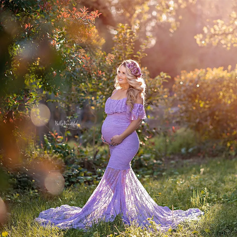 Кружевное мерсеризованное длинное платье для беременных без Плеч
Кружевное мерсеризованное длинное платье для беременных без Плеч