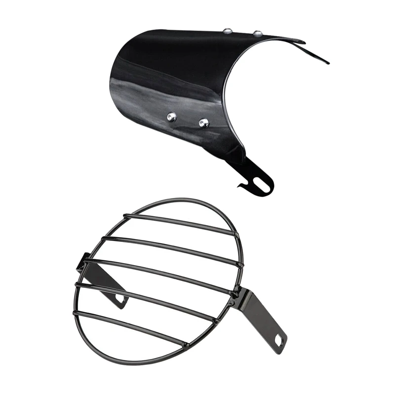 2Pcs Motorcycle Universal Accessories: 1 Pcs Headlight Windshield & 1 Pcs 7 Inch Motorcycle Grill Side Headlight Cover
2Pcs Motorcycle Universal Accessories: 1 Pcs Headlight Windshield & 1 Pcs 7 Inch Motorcycle Grill Side Headlight Cover