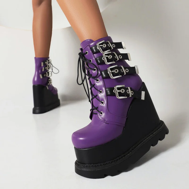 Winter Sexy Zipper Goth Punk Platform Ankle Boots Zipper Rivets Waterproof Boots Women Boots Platform Boots Shoes for Women New
Winter Sexy Zipper Goth Punk Platform Ankle Boots Zipper Rivets Waterproof Boots Women Boots Platform Boots Shoes for Women New