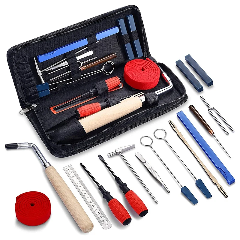 16Pcs Piano Tuning Tool Kit Professional Piano Tuner Kit Universal DIY Piano Tuning Tools Piano Repairing Accessories
16Pcs Piano Tuning Tool Kit Professional Piano Tuner Kit Universal DIY Piano Tuning Tools Piano Repairing Accessories