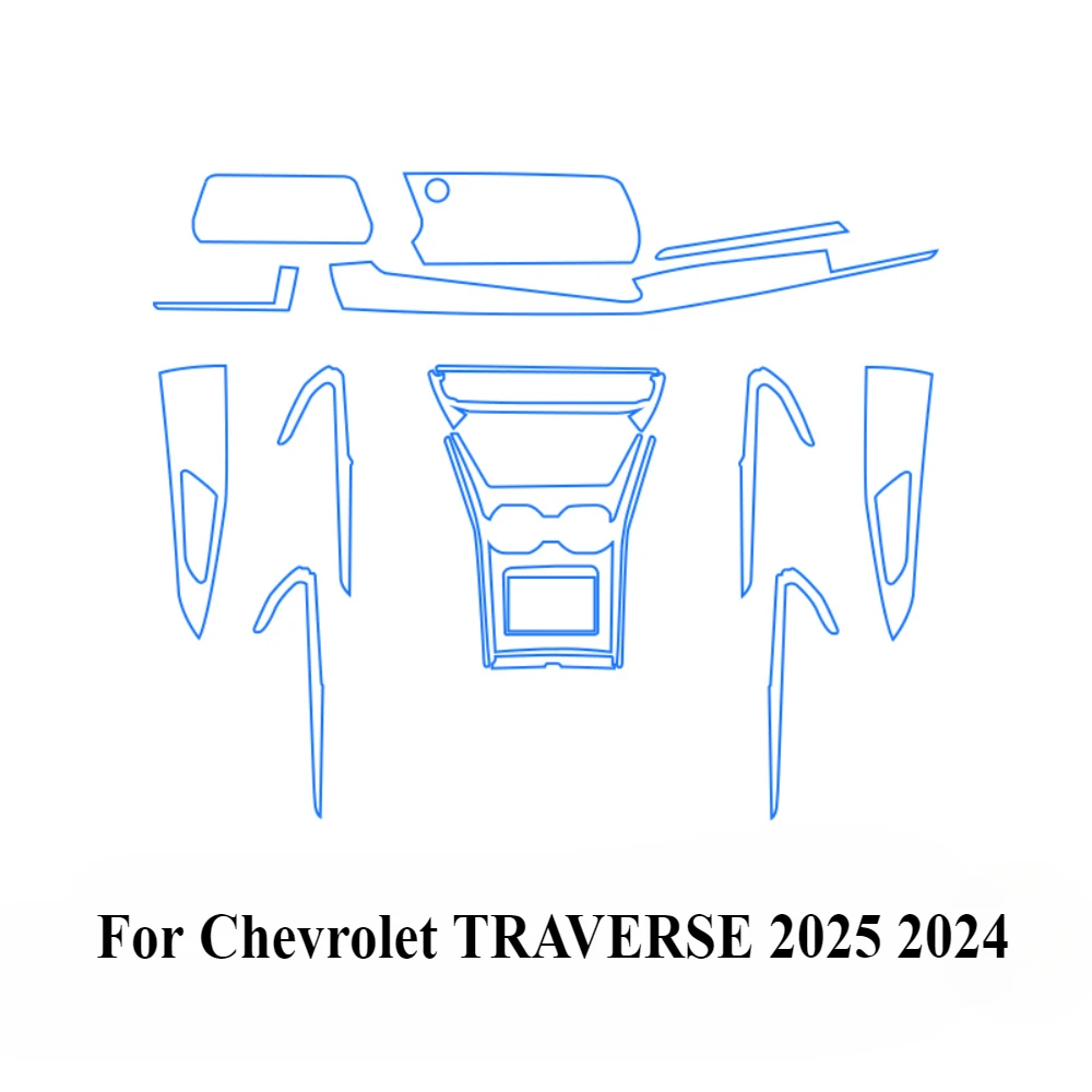 Для Chevrolet TRAVERSE 2025 2024, защитная пленка PPF, аксессуары, интерьерная прозрачная навигационная панель из ТПУ, центральная консоль
Для Chevrolet TRAVERSE 2025 2024, защитная пленка PPF, аксессуары, интерьерная прозрачная навигационная панель из ТПУ, центральная консоль