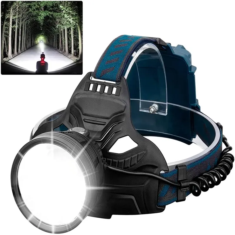 

Rechargeable Headlamps for Adults, 90000 Lumen Super Bright Headlamp Flashlight 90°Adjustable 4 Modes IPX5 Waterproof USB Recha