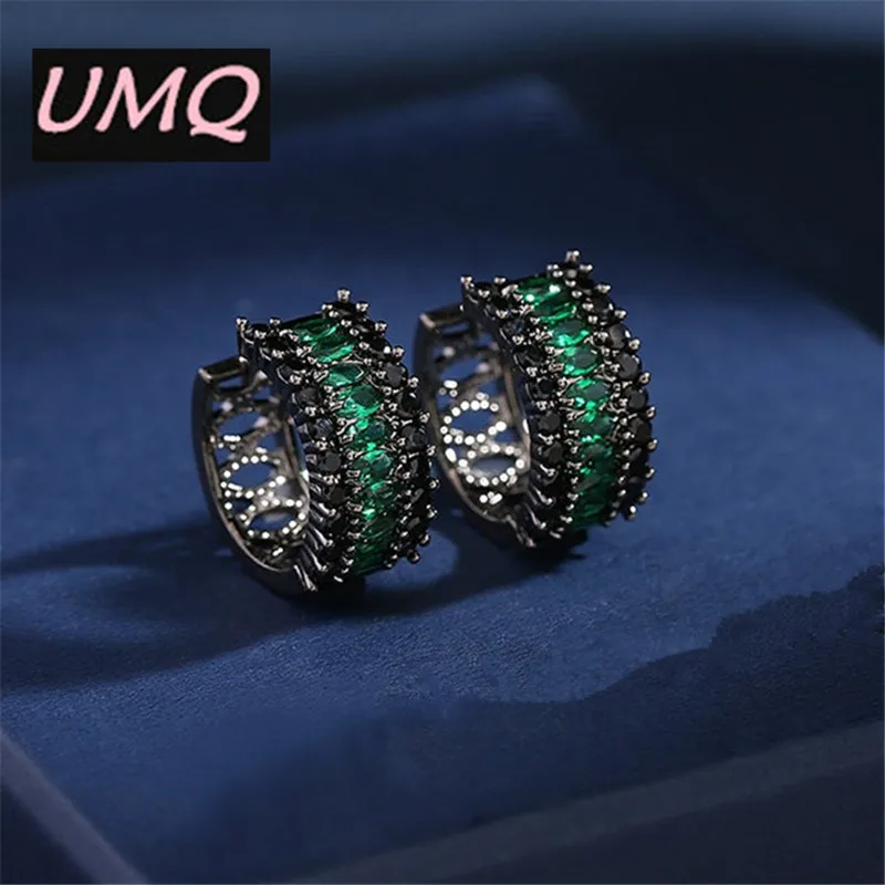 UMQ Black Hoop Earrings for Women Luxury Copper Chunky Circle Green Zirconia Woman Party Fashion Jewelry 2022 Friend Gift Box
UMQ Black Hoop Earrings for Women Luxury Copper Chunky Circle Green Zirconia Woman Party Fashion Jewelry 2022 Friend Gift Box