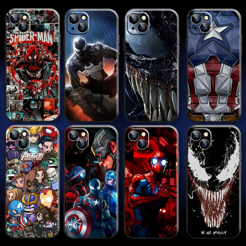 Marvel Iron Man Venom Spider Man Phone Case For iPhone 11 12 13 Pro MAX 6 6S 7 8 Plus X XS XR Mini SE 2020 Funda Carcasa
Marvel Iron Man Venom Spider Man Phone Case For iPhone 11 12 13 Pro MAX 6 6S 7 8 Plus X XS XR Mini SE 2020 Funda Carcasa