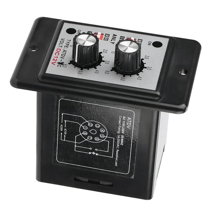 4X On Off Twin Timer Relay Knob Control Time Switch ATDV-YC 6S-60M Relay Board AC 110/220V Electrical Access(DC 12V)
4X On Off Twin Timer Relay Knob Control Time Switch ATDV-YC 6S-60M Relay Board AC 110/220V Electrical Access(DC 12V)