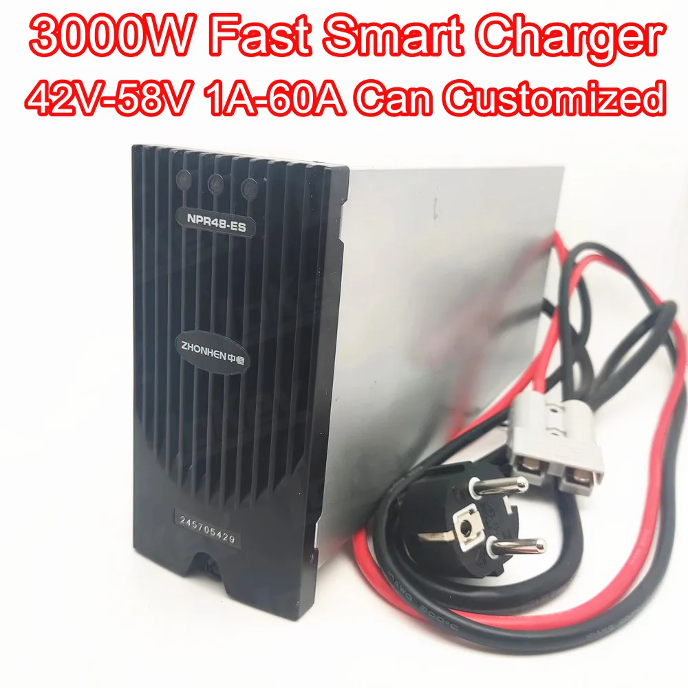 3000W 48V 50A 60A chargers for 42V 50.2V 54.6V 58.8V lipo 54.8V 58.4V lifepo4 battery fast smart charger cargador carga rapida
3000W 48V 50A 60A chargers for 42V 50.2V 54.6V 58.8V lipo 54.8V 58.4V lifepo4 battery fast smart charger cargador carga rapida