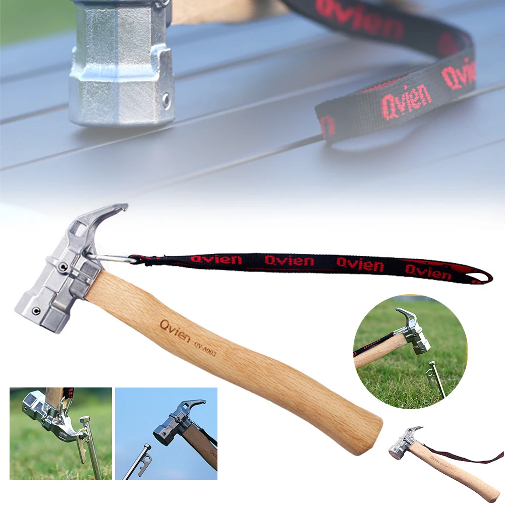 Outdoor Camping Hammer with Tent Stake Remover Stainless Steel Tent Hammer Wooden Handle Multi-Function Tent Stake Hammer
Outdoor Camping Hammer with Tent Stake Remover Stainless Steel Tent Hammer Wooden Handle Multi-Function Tent Stake Hammer