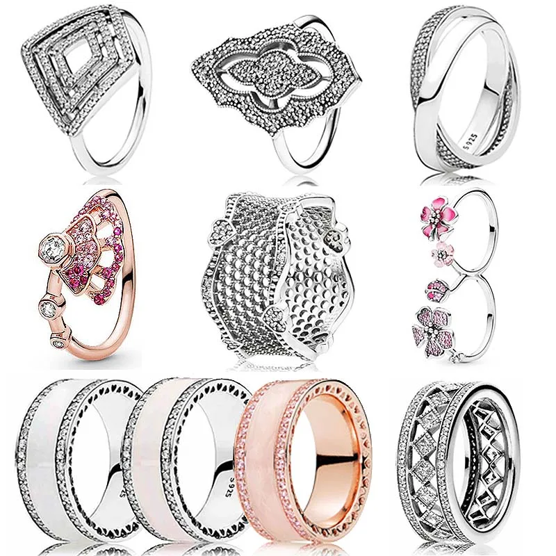 Новое женское серебряное кольцо Pandora, ажурное винтажное кружево двойного обещания, кольцо с надписью для женщин, ювелирные изделия
Новое женское серебряное кольцо Pandora, ажурное винтажное кружево двойного обещания, кольцо с надписью для женщин, ювелирные изделия