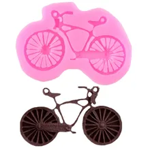 Bicycle Keychain Mould 3d Silicone Chocolate Soap Cake Fondant Cupcake-Cake Decorating Tools Bicycle Shape Necklace Mould