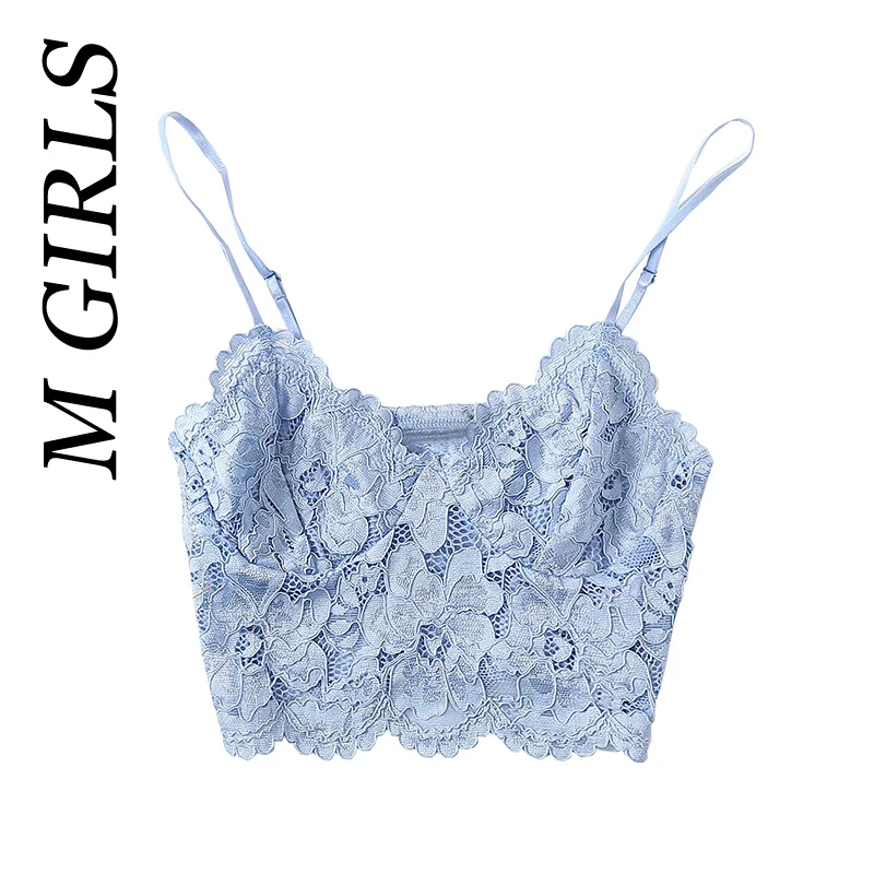 M GIRLS Women Sexy Fashion Lace Bralette Cropped Tank Top Vintage Backless Adjustable Thin Strap Female Camis Chic Tops
M GIRLS Women Sexy Fashion Lace Bralette Cropped Tank Top Vintage Backless Adjustable Thin Strap Female Camis Chic Tops