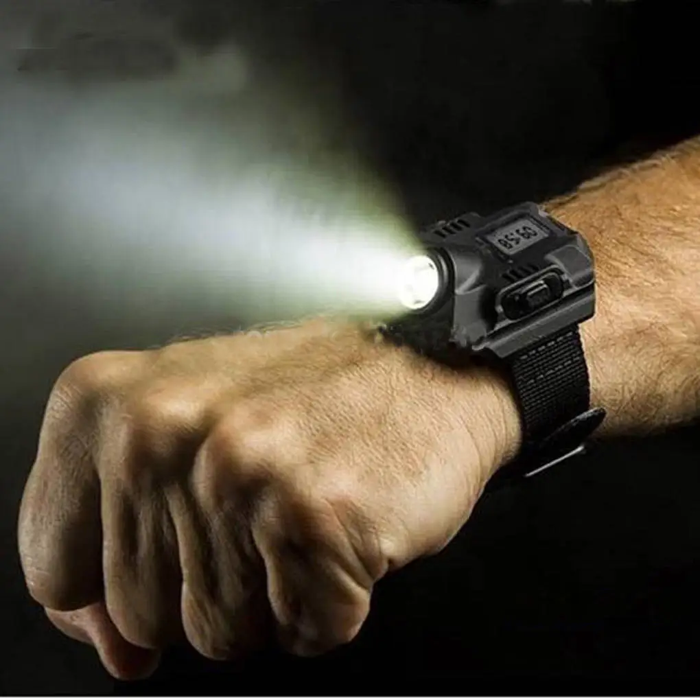 1000LM Display Rechargeable Watch Flashlight Outdoor Strong Light Flashlight Charging Wrist Lamp Mountaineering Night Running
1000LM Display Rechargeable Watch Flashlight Outdoor Strong Light Flashlight Charging Wrist Lamp Mountaineering Night Running