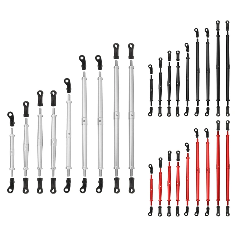 9Pcs Metal Suspension Link Rod Chassis Link Set For Axial SCX10 III JT Gladiator 1/10 RC Crawler Car Upgrade Parts
9Pcs Metal Suspension Link Rod Chassis Link Set For Axial SCX10 III JT Gladiator 1/10 RC Crawler Car Upgrade Parts