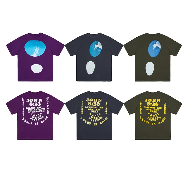 JOHN 8:36 Kanye West T Shirt Men Women High Street Hip Hop Summer Sky Short Sleeve
JOHN 8:36 Kanye West T Shirt Men Women High Street Hip Hop Summer Sky Short Sleeve