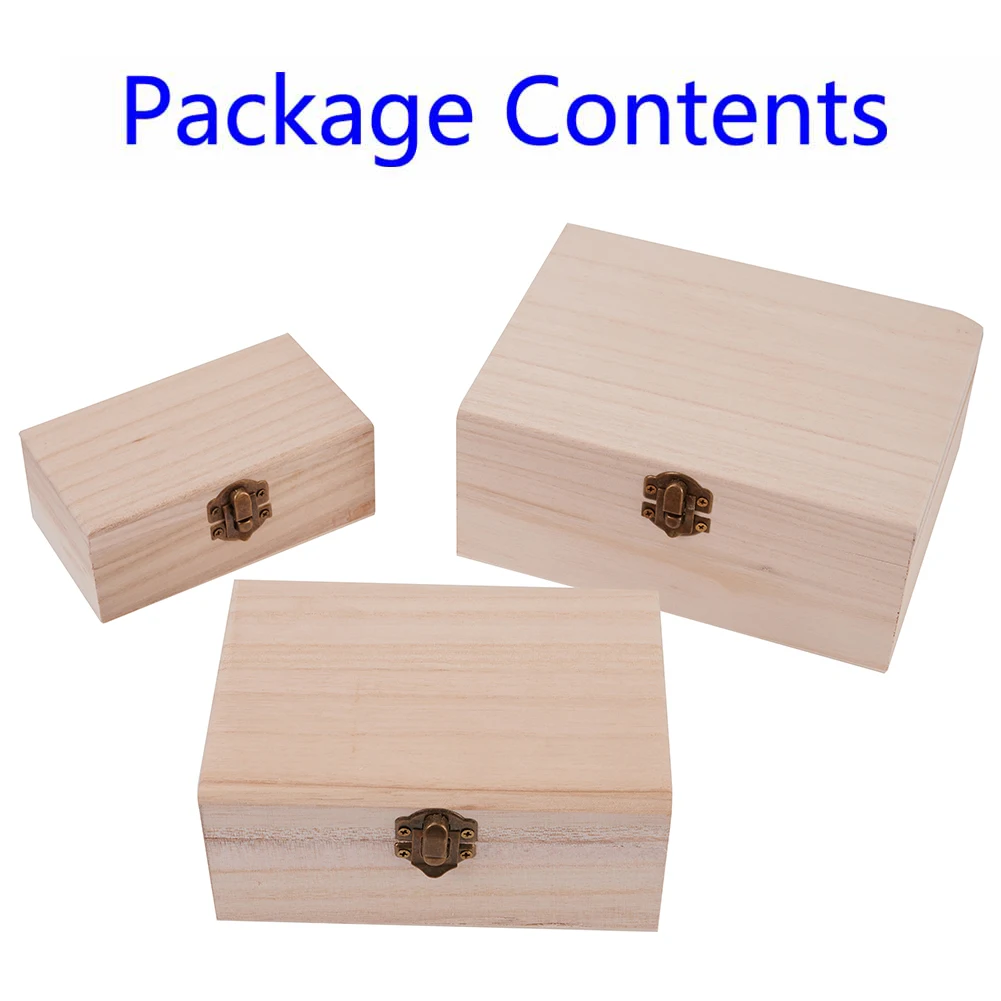 1pcs/3pcs Wooden Box Plain Wooden Square Hinged Storage Boxes Craft Gift Keepsake/wedding/ Christening Gift Boxes
1pcs/3pcs Wooden Box Plain Wooden Square Hinged Storage Boxes Craft Gift Keepsake/wedding/ Christening Gift Boxes