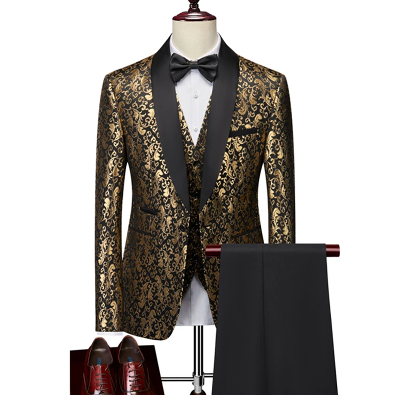 2023 Fashion New Men's Casual Boutique Bow Design Sina Wedding Host Suit 3 Pcs Set Dress Blazers Jacket Pants Vest Coat Trousers
2023 Fashion New Men's Casual Boutique Bow Design Sina Wedding Host Suit 3 Pcs Set Dress Blazers Jacket Pants Vest Coat Trousers