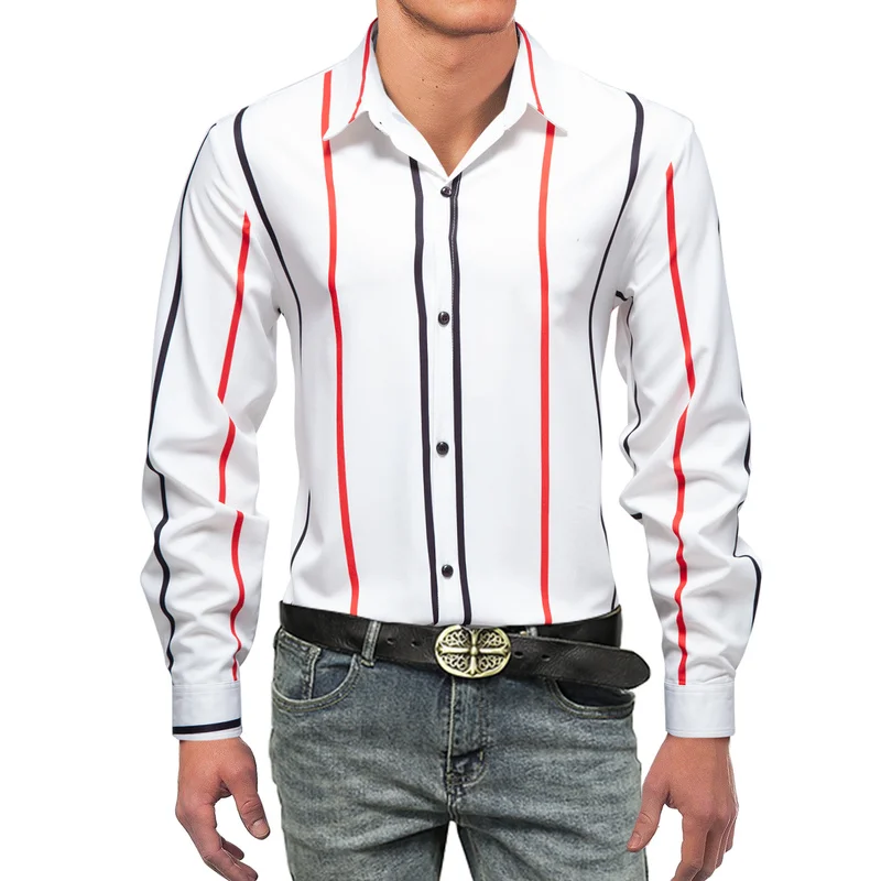 New Business Men's Loose Long-sleeved Shirts Fashion Casual Printed Shirts European Size S-2XL
New Business Men's Loose Long-sleeved Shirts Fashion Casual Printed Shirts European Size S-2XL