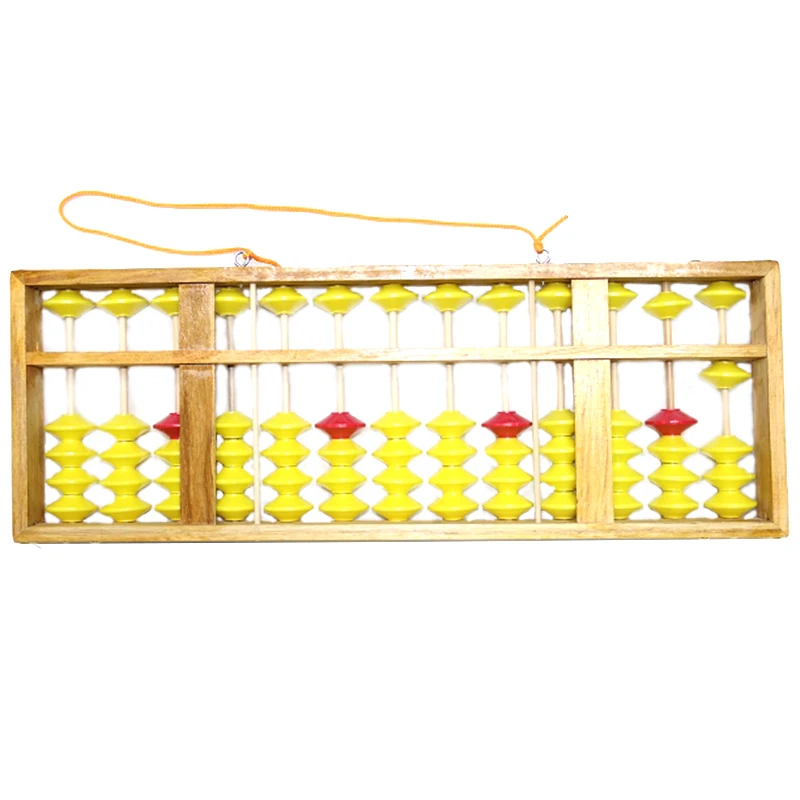 Chinese Abacus 13 Column Wood Hanger Big Size Non-Slip Abacus Chinese Soroban Tool In Mathematics Kids Math Education Toy 58Cm
Chinese Abacus 13 Column Wood Hanger Big Size Non-Slip Abacus Chinese Soroban Tool In Mathematics Kids Math Education Toy 58Cm