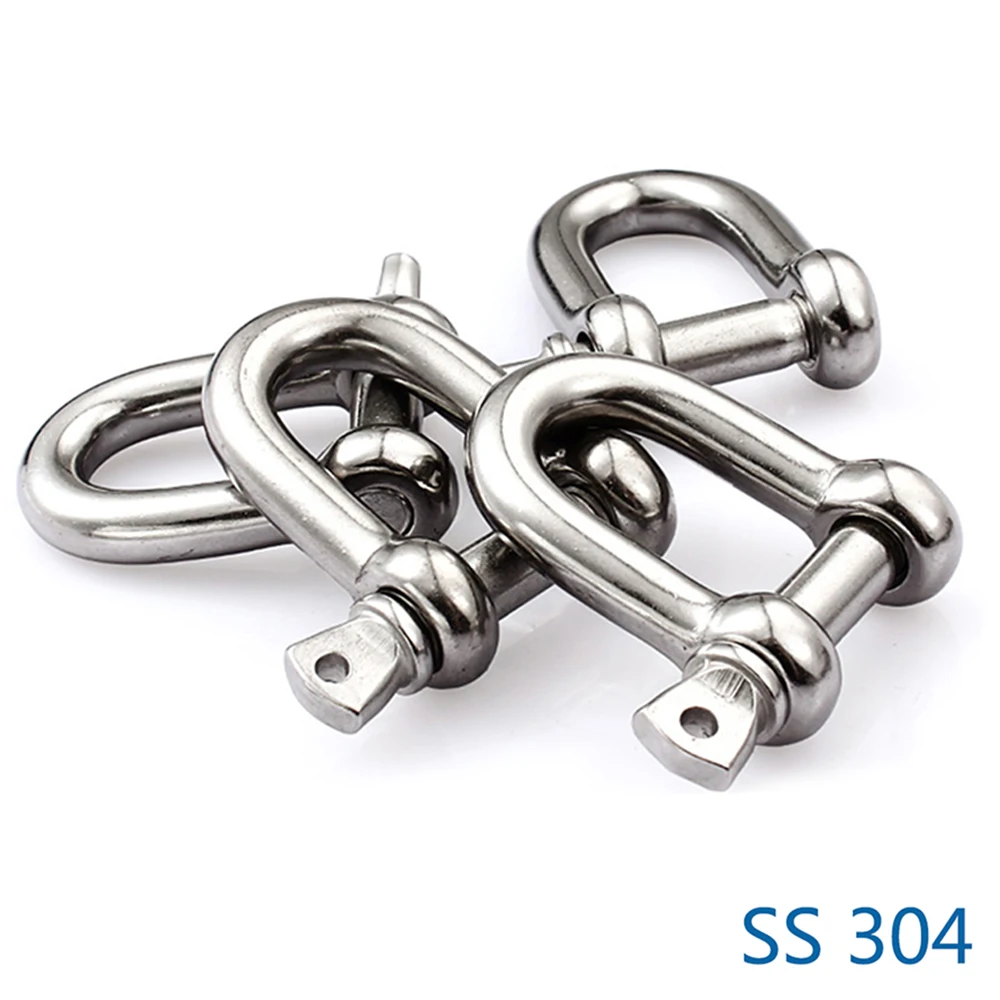 1-5PCS/Lot Stainless Steel U-Bolts Cable Buckle D-Shaped Cufflinks Shackle M10/M12/M16/M20 Type U Sling Rope Screw Hook
1-5PCS/Lot Stainless Steel U-Bolts Cable Buckle D-Shaped Cufflinks Shackle M10/M12/M16/M20 Type U Sling Rope Screw Hook