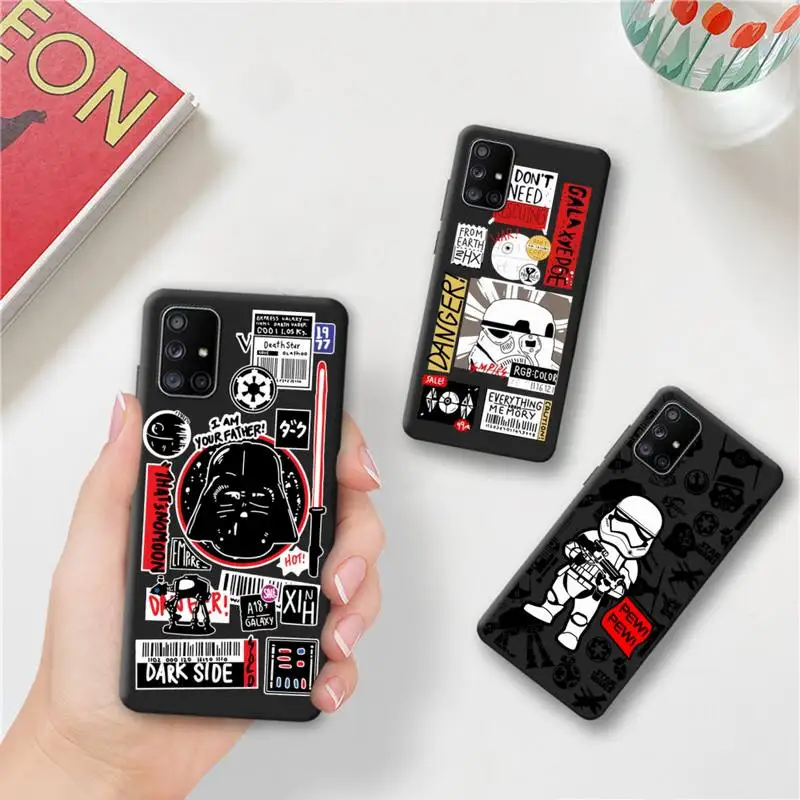 

Star Wars Logo Darth Vader stormtrooper Phone Case For Samsung Galaxy A52 A21S A02S A12 A31 A81 A10 A30 A32 A50 A80 A71 A51 5G