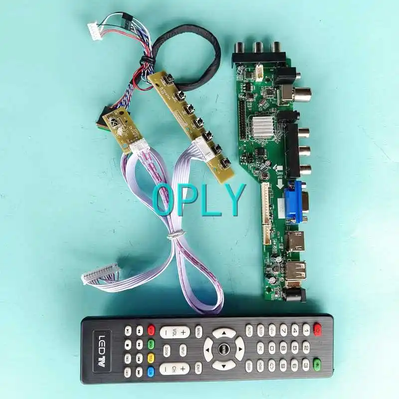 

For LP140WD1 LP140WD2 Laptop Screen DVB Digital Controller Board HDMI-Compatible VGA LVDS 40 Pin DIY Kit 1600*900 USB AV RF 14"