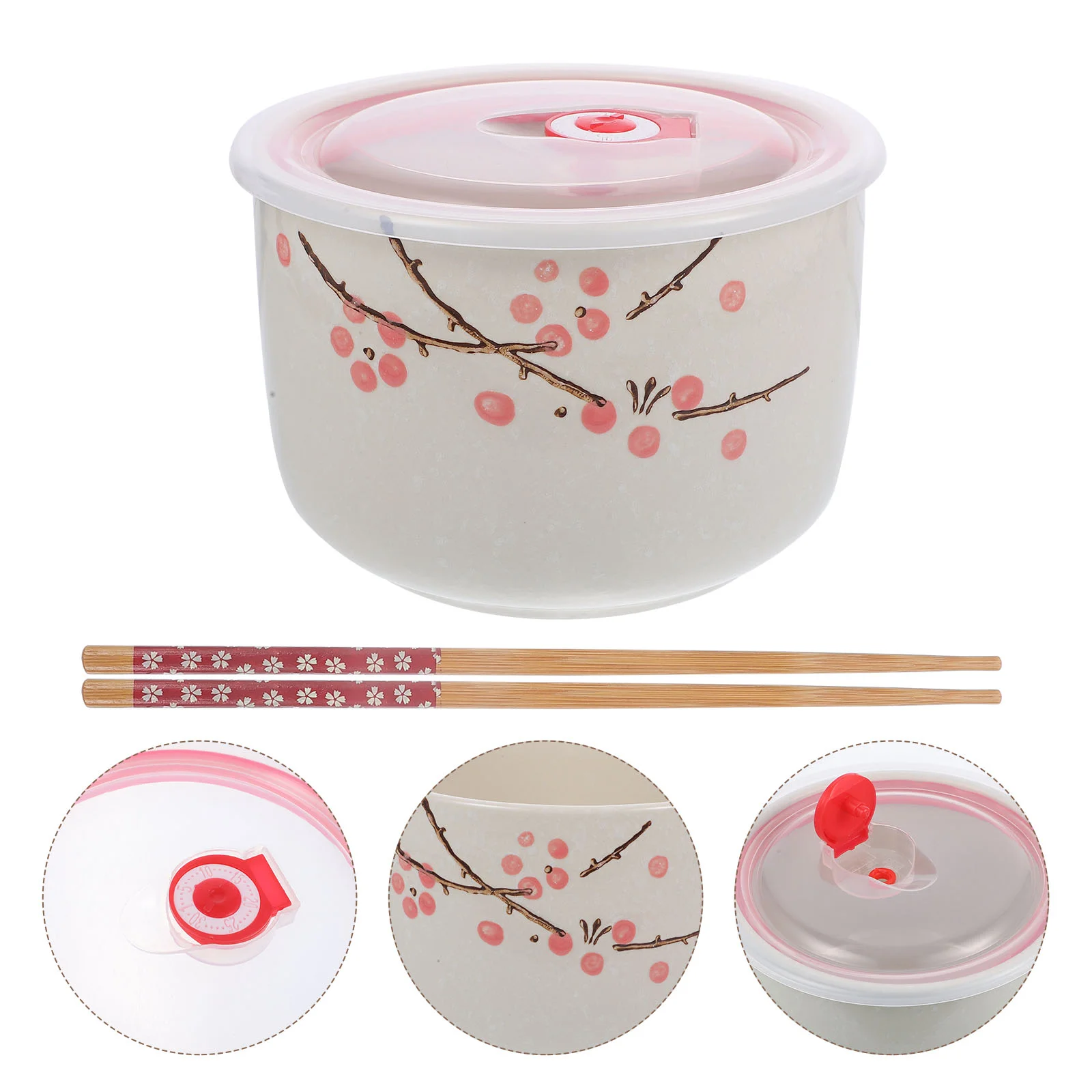 1 Set Household Ramen Bowl Lidded Design Bento Bowl Convenient Lunch Eat Bowl Lunch Supply
1 Set Household Ramen Bowl Lidded Design Bento Bowl Convenient Lunch Eat Bowl Lunch Supply