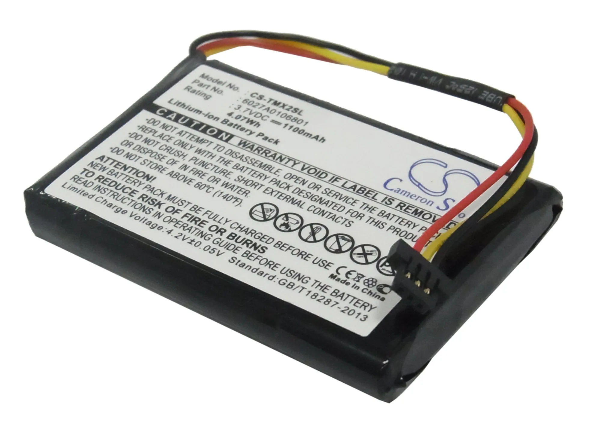 1100mAh TomTom 6027A0106801 Battery for XL Live 4EM0.001.02 XL2 V4 4ET0.002.02 XL Holiday 4ET03 XL IQ
1100mAh TomTom 6027A0106801 Battery for XL Live 4EM0.001.02 XL2 V4 4ET0.002.02 XL Holiday 4ET03 XL IQ