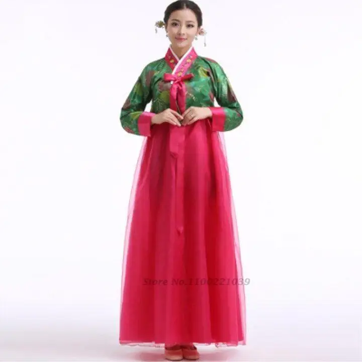 

2022 korean hanbok dress ancient traditional stage dance costume women asian clothes lady palace korea wedding oriantal dress