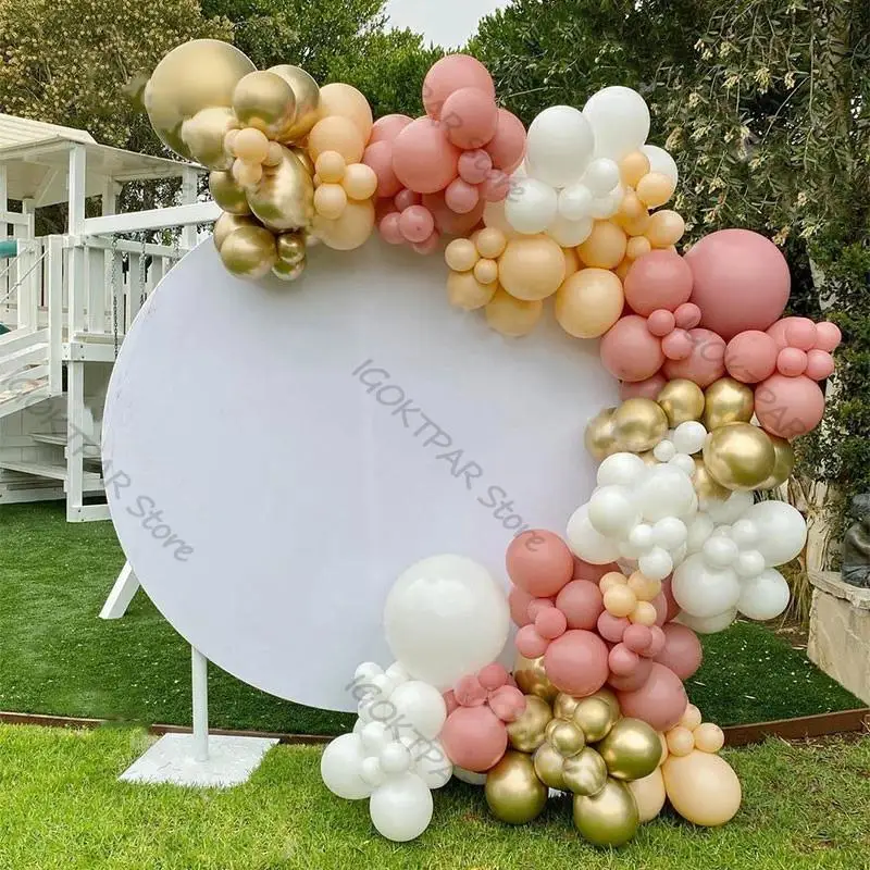 158pcs Chrome Gold Blush Nude Balloon Garland Arch Wedding Baby Shower Decoration Retro Pink Ballons Happy Birthday Party Decor
158pcs Chrome Gold Blush Nude Balloon Garland Arch Wedding Baby Shower Decoration Retro Pink Ballons Happy Birthday Party Decor