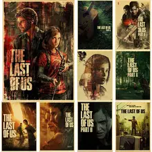 2022Hot The Last of Us Part 2 Posters Retro Kraft Paper Sticker DIY Vintage Room Bar Cafe Decor Gift Prints Art Wall Painting