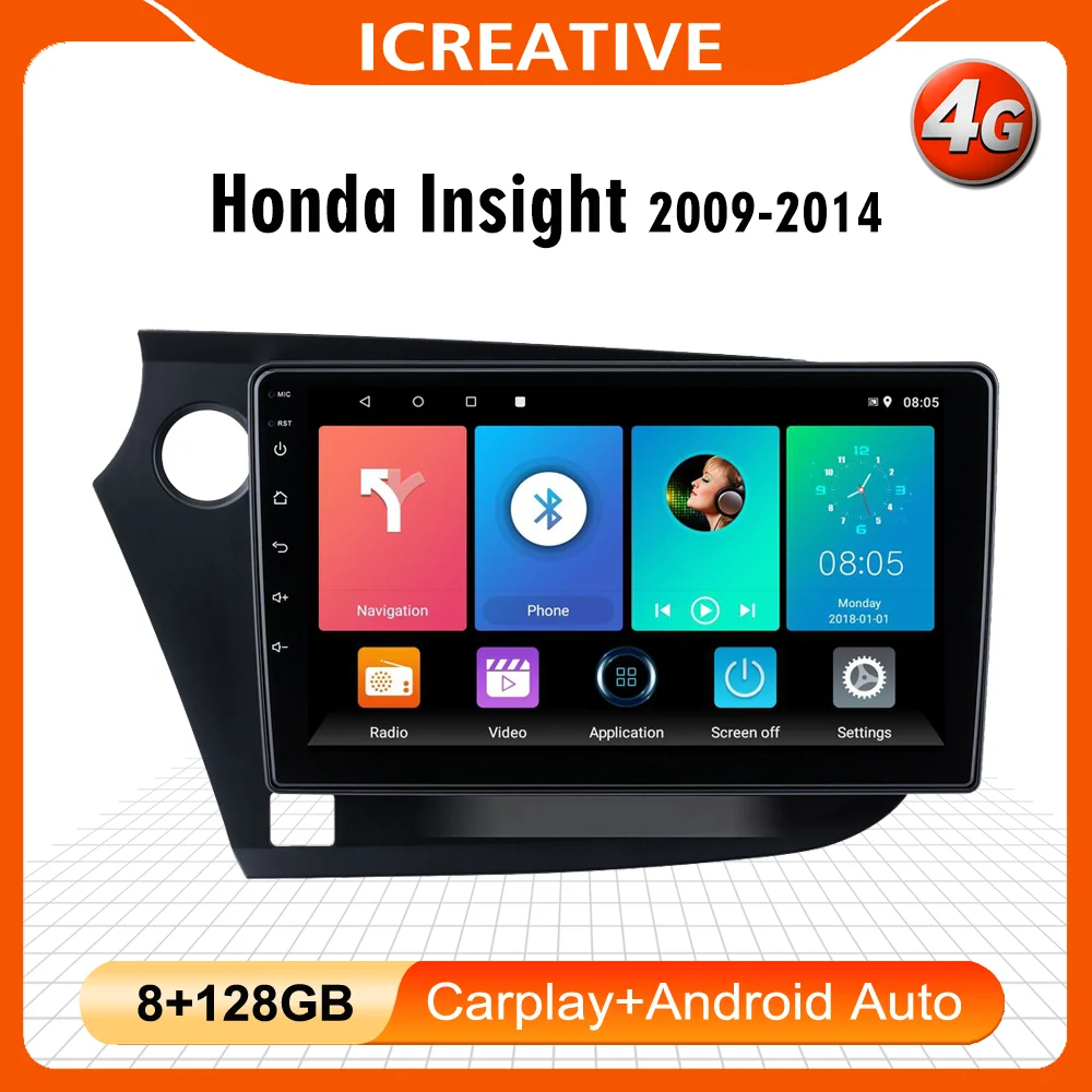 Autoradio For Honda Insight 2 2009 - 2014 Car Radio Multimedia Player 2 din 9" 4G Android Auto Radio GPS navigation wifi
Autoradio For Honda Insight 2 2009 - 2014 Car Radio Multimedia Player 2 din 9" 4G Android Auto Radio GPS navigation wifi