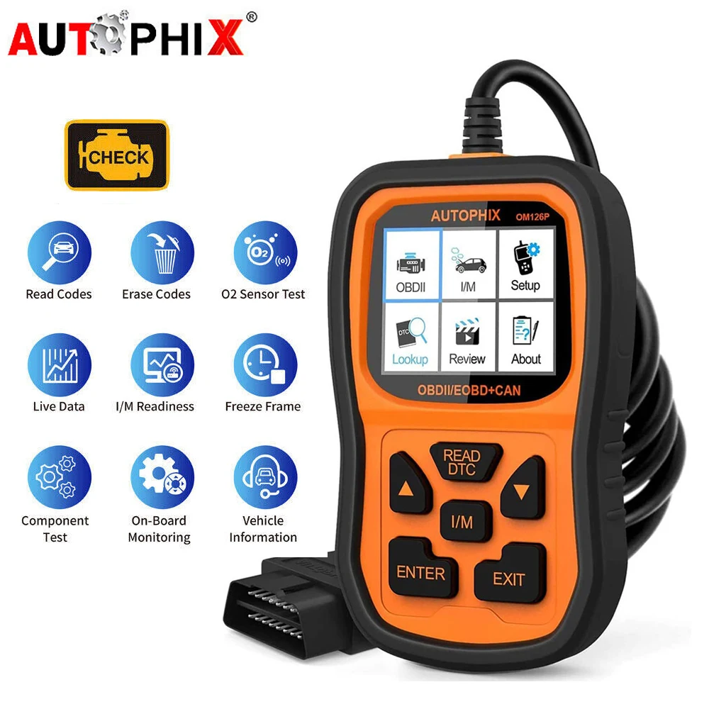 Autophix OM126P OBD2 Сканер Считыватель Кодов Автомобиля Универсальный EOBD JOBD Инструмент Для Анализа Двигателя Автомобильн...
Autophix OM126P OBD2 Сканер Считыватель Кодов Автомобиля Универсальный EOBD JOBD Инструмент Для Анализа Двигателя Автомобильн...
