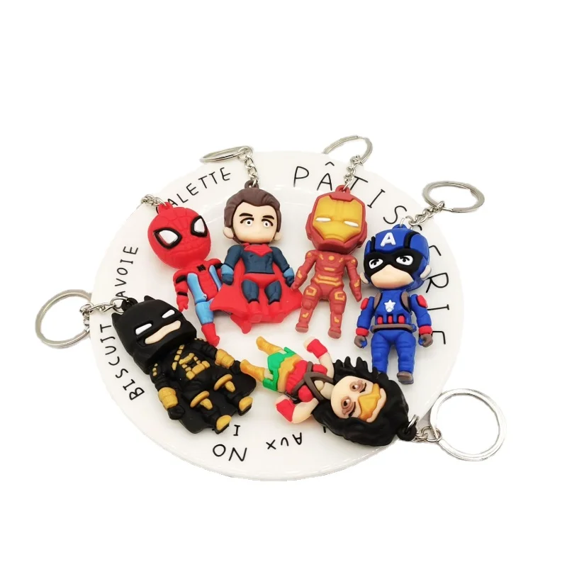 Marvel anime surrounding cool and handsome Batman Spiderman Thanos Iron Man Black Panther Captain America doll key chain gift
Marvel anime surrounding cool and handsome Batman Spiderman Thanos Iron Man Black Panther Captain America doll key chain gift