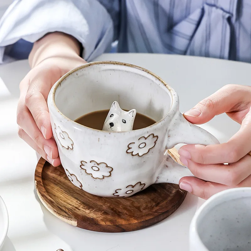 360ml Creative Cute Handmade 3D Snail Daisy Dog Cat Coffee Mugs Ceramic Funny Cartoon Animal Tea Milk Cups Unique Birthday Gift
360ml Creative Cute Handmade 3D Snail Daisy Dog Cat Coffee Mugs Ceramic Funny Cartoon Animal Tea Milk Cups Unique Birthday Gift