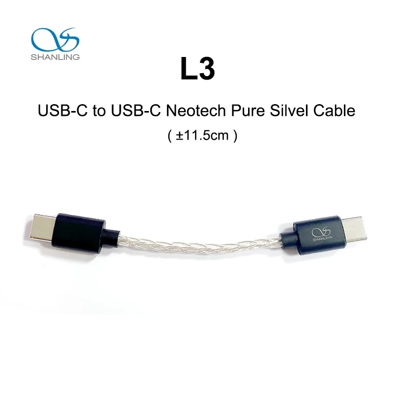 SHANLING L3 USB-C Neotech Pure Silvel Cable Audio Lines для UA3/UA5/UA2 PLUS
SHANLING L3 USB-C Neotech Pure Silvel Cable Audio Lines для UA3/UA5/UA2 PLUS