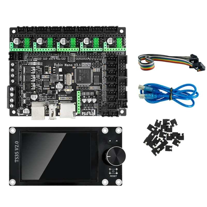 3D Printer Motherboard Kit MKS Robin Nano V3 + MKS TS35 TFT Touch Screen Set Nano V3.0 32Bit 168Mhz F407 Control Board
3D Printer Motherboard Kit MKS Robin Nano V3 + MKS TS35 TFT Touch Screen Set Nano V3.0 32Bit 168Mhz F407 Control Board