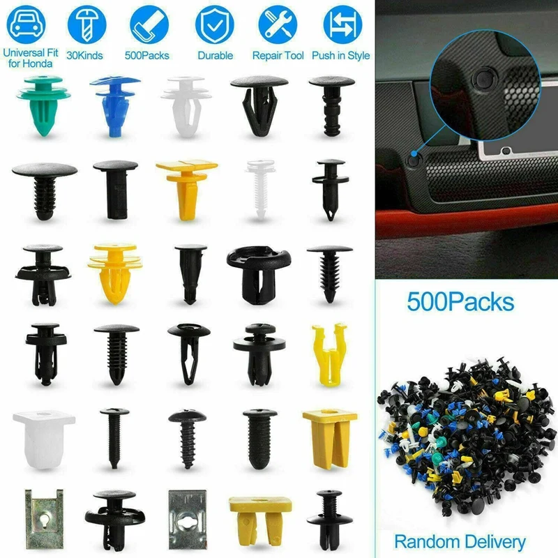 500PCS Plastic Car Clips+Emoval Tool Universal Mixed Plastic Car Clips For Auto Bumper Door Panel Fender
500PCS Plastic Car Clips+Emoval Tool Universal Mixed Plastic Car Clips For Auto Bumper Door Panel Fender