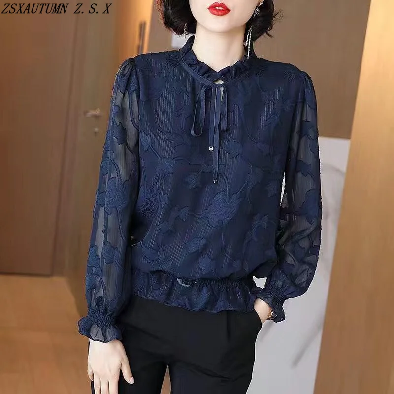 Chiffon Shirt Spring Summer New Korean Women's Clothes Fine Elegant Blouses for Female Fashion Vintage Casual Printed Tops Slim
Chiffon Shirt Spring Summer New Korean Women's Clothes Fine Elegant Blouses for Female Fashion Vintage Casual Printed Tops Slim