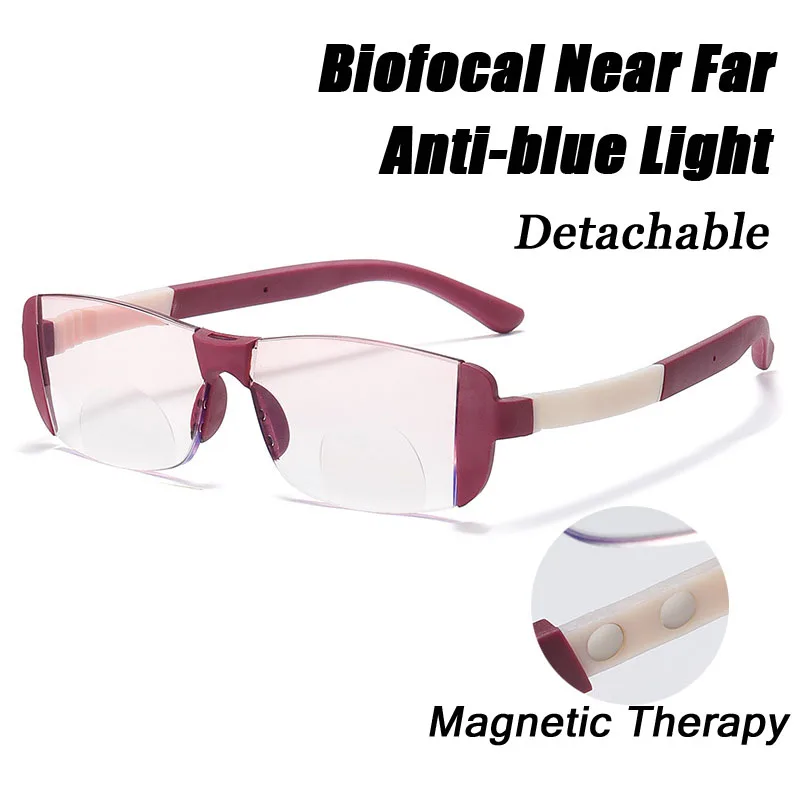 2022 Anti-blue Light Magnetic Reading Glasses Far and Near Eyeglasses Detachable Anti-fatigue Ultra-light Eyewear +1.0 to +4.0
2022 Anti-blue Light Magnetic Reading Glasses Far and Near Eyeglasses Detachable Anti-fatigue Ultra-light Eyewear +1.0 to +4.0
