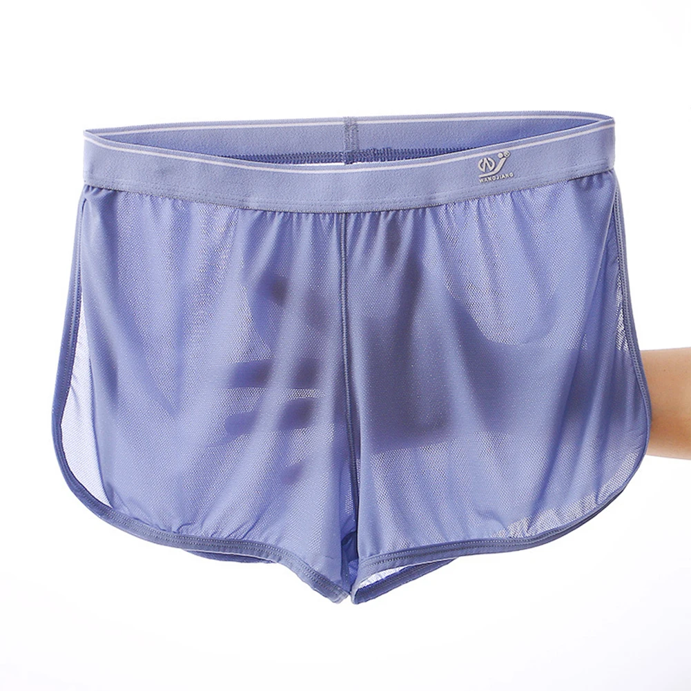 Sexy Mens Arrow Shorts Ice Silk Underwear Sexy Home Panties Boxers Briefs Underpants Transparent Cool Breathable Trunks
Sexy Mens Arrow Shorts Ice Silk Underwear Sexy Home Panties Boxers Briefs Underpants Transparent Cool Breathable Trunks