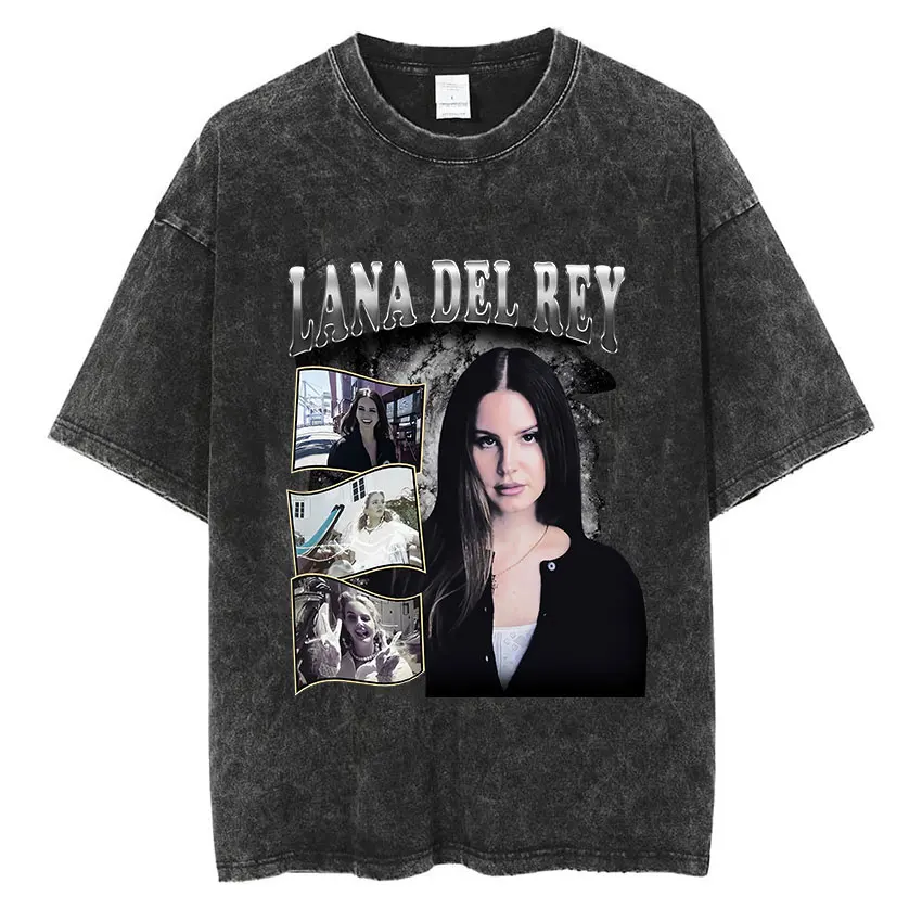 Singer Lana Del Rey The Eras Tour Vintage Washed T-Shirt Summer Pure Cotton Harajuku T Shirt Short Sleeve Oversized Streetwear
Singer Lana Del Rey The Eras Tour Vintage Washed T-Shirt Summer Pure Cotton Harajuku T Shirt Short Sleeve Oversized Streetwear