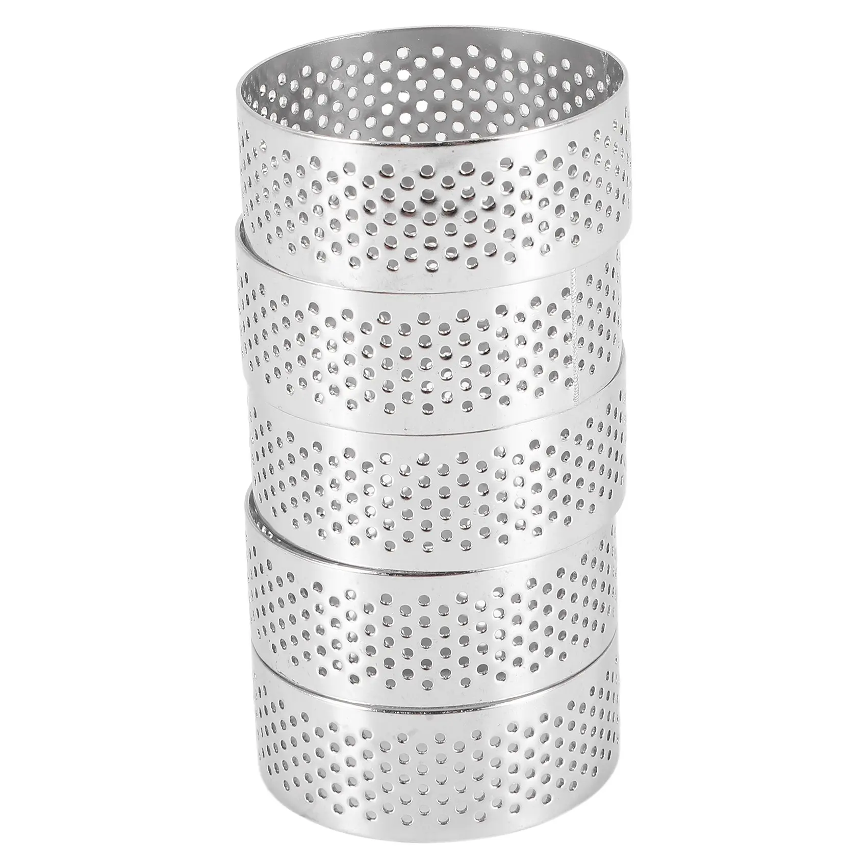 Stainless Steel Perforated Tart Ring, 5Pcs 5cm Perforated Cake Mousse Ring, DIY Round Tart Rings for Baking Dessert Ring
Stainless Steel Perforated Tart Ring, 5Pcs 5cm Perforated Cake Mousse Ring, DIY Round Tart Rings for Baking Dessert Ring