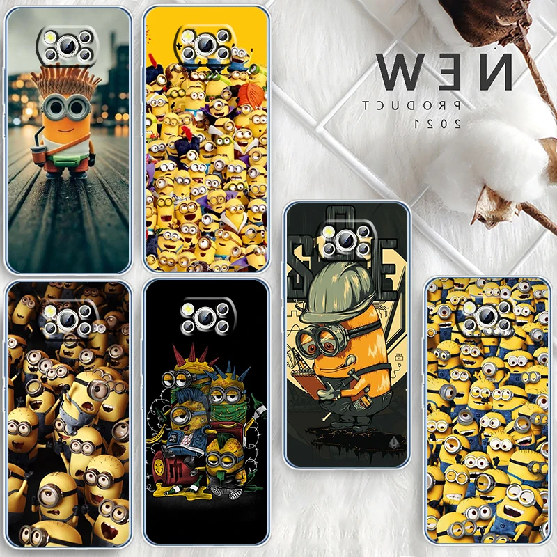 Anime Movie Minions Cartoon Phone Case For Xiaomi Mi Poco X4 X3 X2 NFC F4 F3 F2 GT M5 M5s M4 M3 Pro C40 C3 5G Transparent Funda
Anime Movie Minions Cartoon Phone Case For Xiaomi Mi Poco X4 X3 X2 NFC F4 F3 F2 GT M5 M5s M4 M3 Pro C40 C3 5G Transparent Funda
