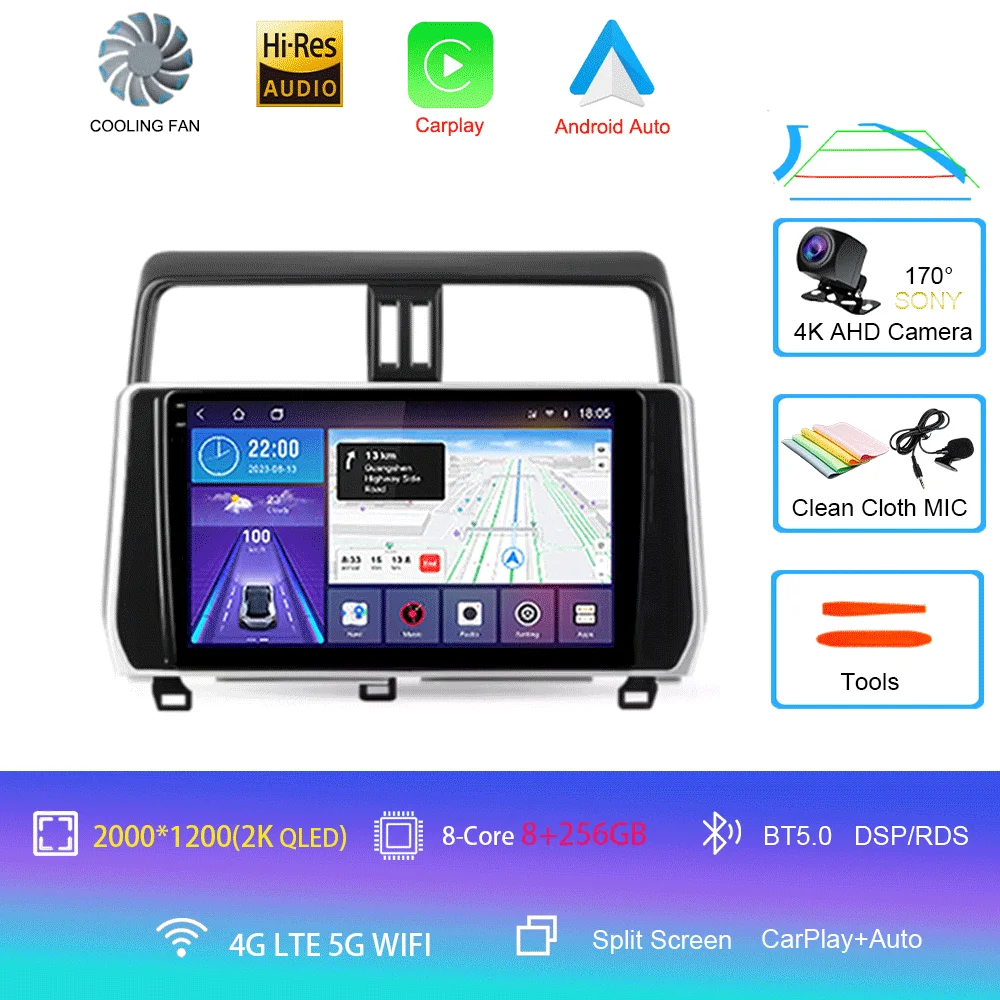 Android 16 для Toyota Land Cruiser Prado 150 2018-2020: автомагнитола с CarPlay, GPS-навигацией, мультимедиа, видеоплеером и Bluetooth
Android 16 для Toyota Land Cruiser Prado 150 2018-2020: автомагнитола с CarPlay, GPS-навигацией, мультимедиа, видеоплеером и Bluetooth