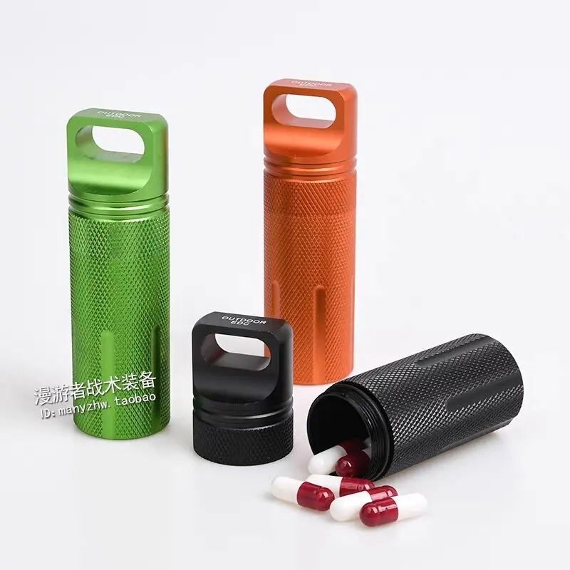 Portable mini pill bottle Aluminum alloy full EDC sealed waterproof storage metal pill bottle
Portable mini pill bottle Aluminum alloy full EDC sealed waterproof storage metal pill bottle