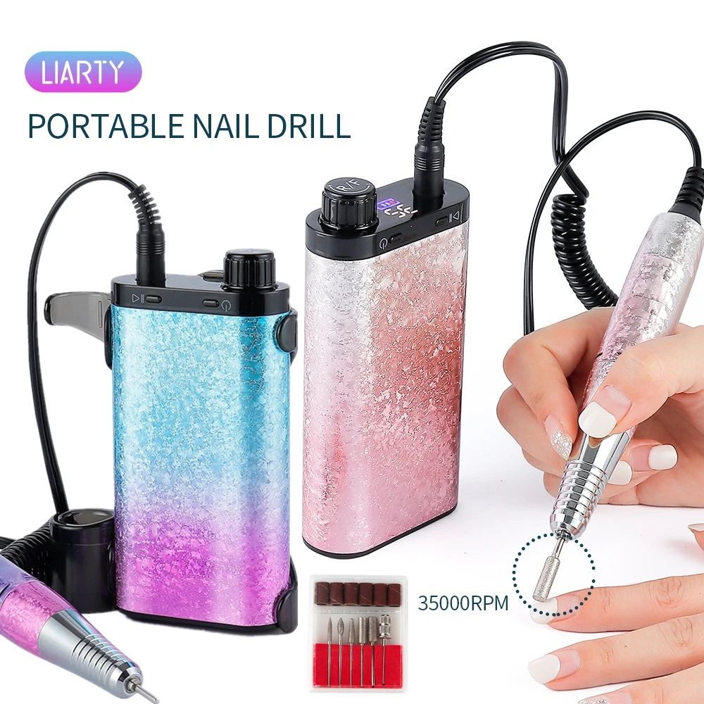 Wireless Nail Drill Machine 35000RPM Nail Drill Milling Cutter Rechargeable Nail Polisher Grinder Nail Art Manicure Equipment
Wireless Nail Drill Machine 35000RPM Nail Drill Milling Cutter Rechargeable Nail Polisher Grinder Nail Art Manicure Equipment