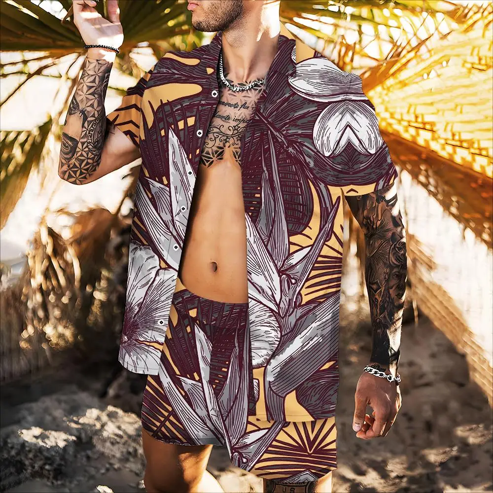Summer 2022 New Ins Harajuku Short Sleeve Floral Shirt Beach Hawaiian Fashion Trend Loose 3d Fine Print Ice Cashew Flower Leaf
Summer 2022 New Ins Harajuku Short Sleeve Floral Shirt Beach Hawaiian Fashion Trend Loose 3d Fine Print Ice Cashew Flower Leaf