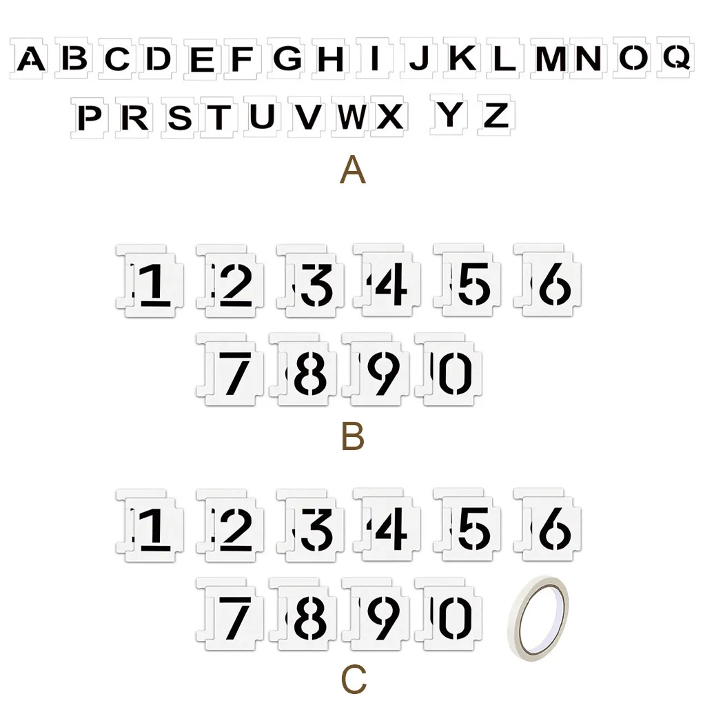 Number Stencil Kit Convenient Decorations Letters Templates Alphabet Pattern Stationery Accessories 26 Pieces Letters
Number Stencil Kit Convenient Decorations Letters Templates Alphabet Pattern Stationery Accessories 26 Pieces Letters