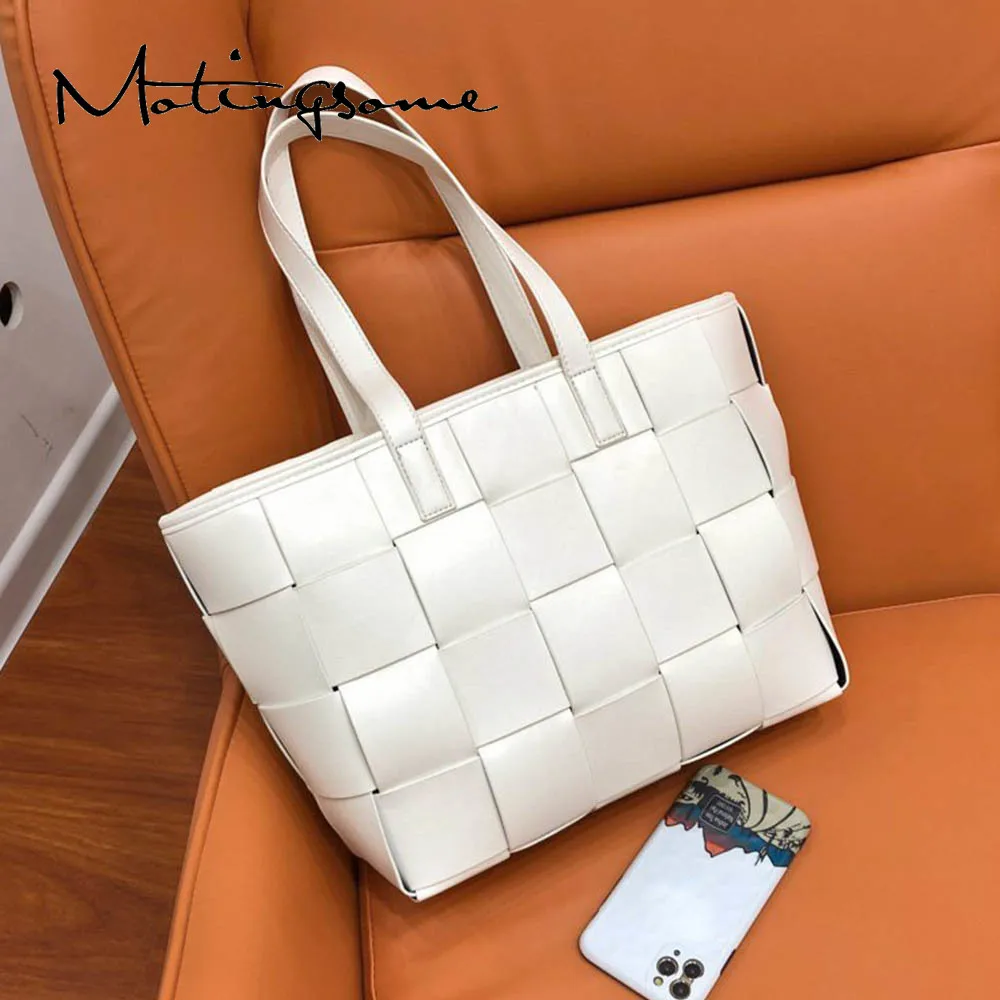 Woven Style Winter Bag Large Tote Women Shoulder Bag Luxury Designer Bags PU Leather Elegant Female Office Hangdbags White 2022
Woven Style Winter Bag Large Tote Women Shoulder Bag Luxury Designer Bags PU Leather Elegant Female Office Hangdbags White 2022