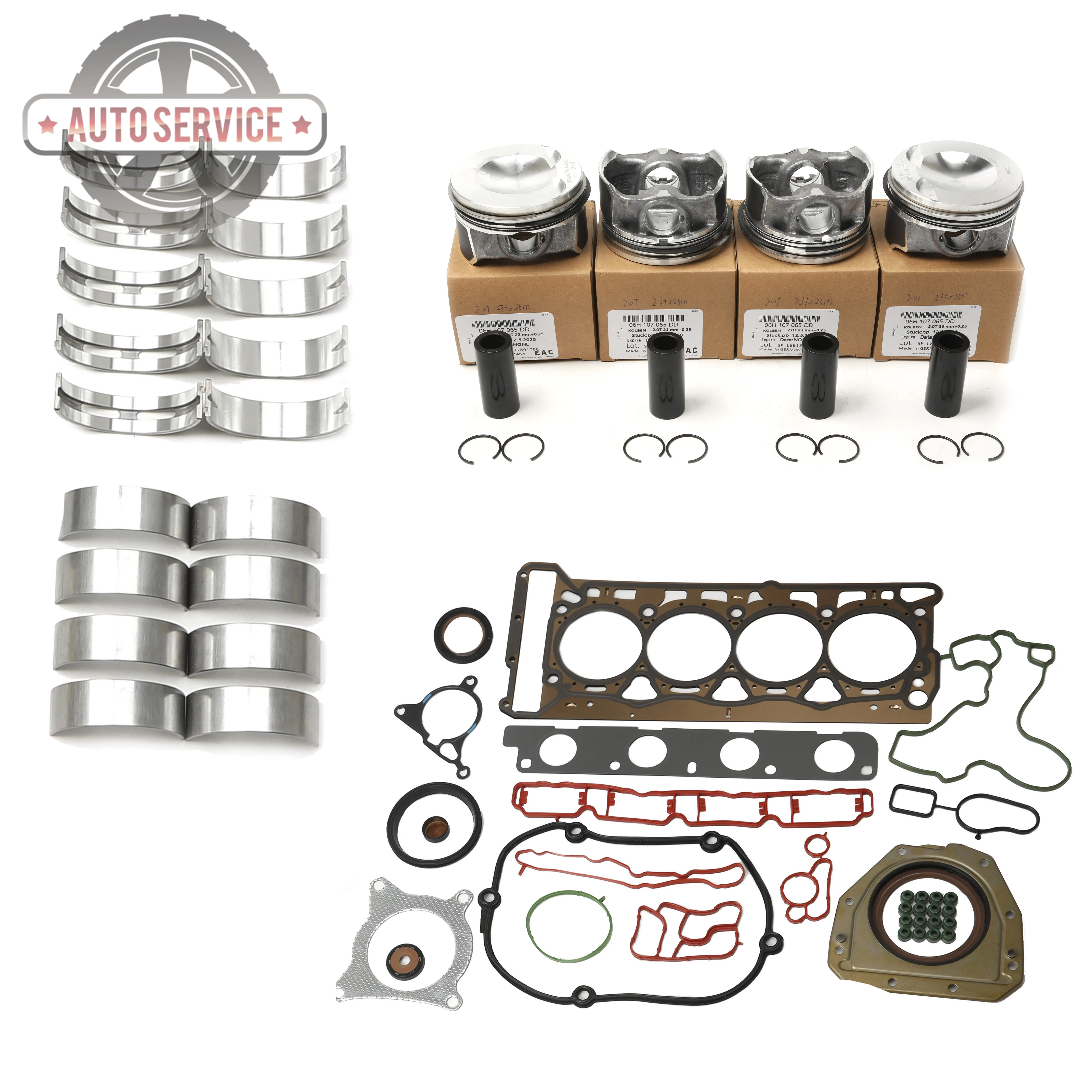 06H107065DD Engine Repair Pistons Bearings Gaskets Kit For VW AMAROK EOS GOLF VI AUDI A3 Q3 Seat EXEO Skoda 06H105561L
06H107065DD Engine Repair Pistons Bearings Gaskets Kit For VW AMAROK EOS GOLF VI AUDI A3 Q3 Seat EXEO Skoda 06H105561L